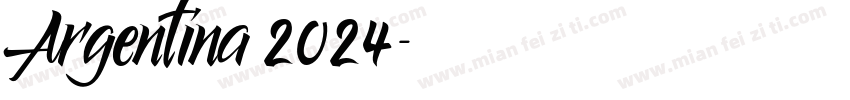 Argentina 2024字体转换